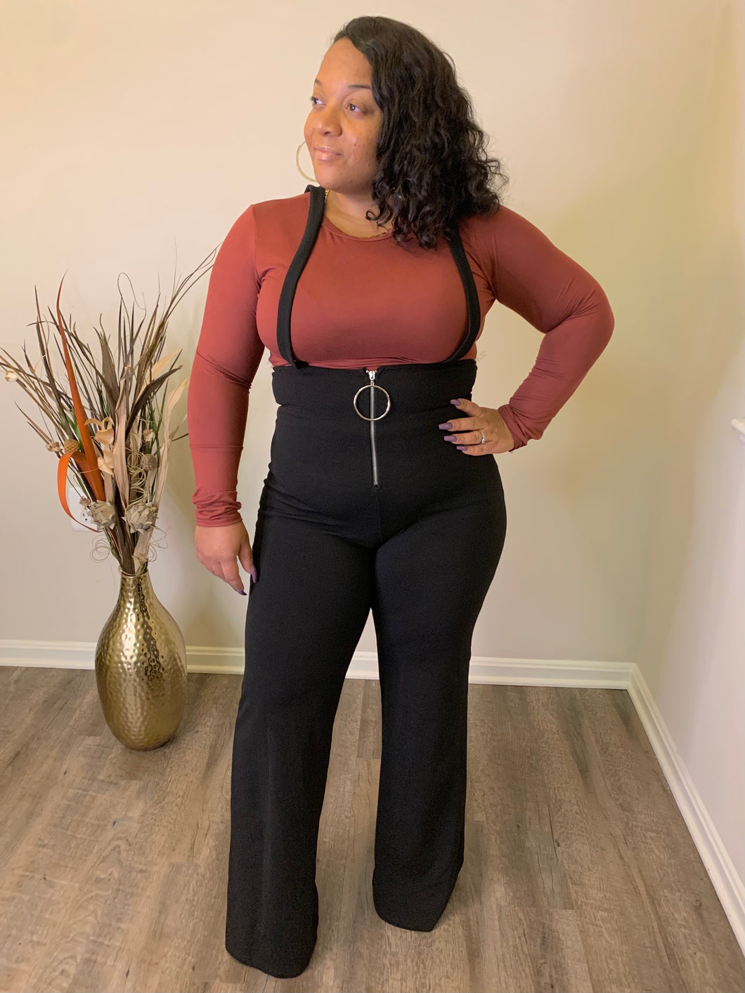 Classy Bella Jumpsuit- Black